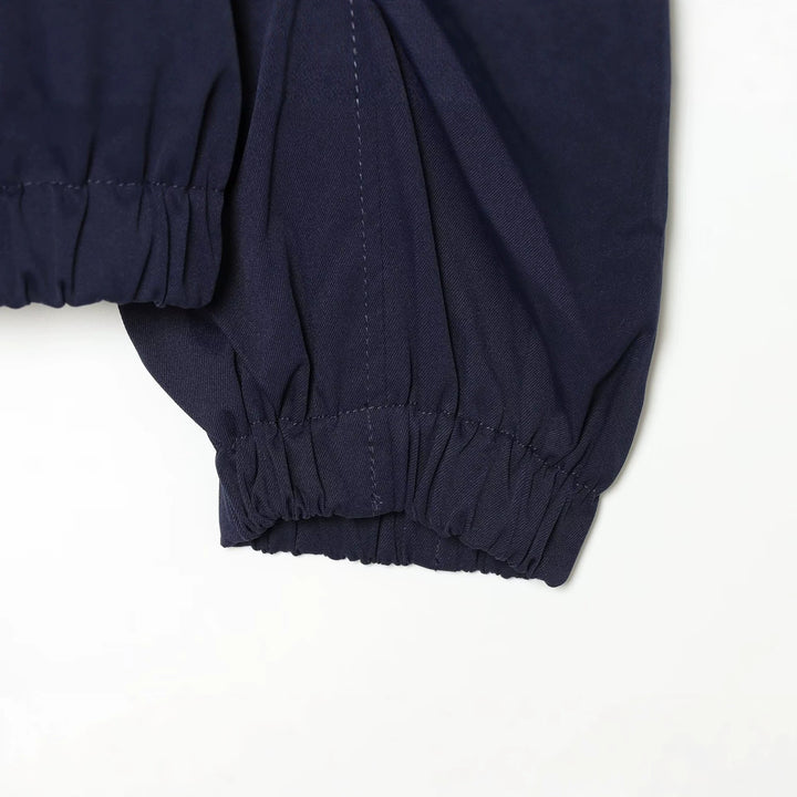 Women's Cropped Bomber Jacket with Gathered Sleeves and High Funnel Neck Mune Fashion