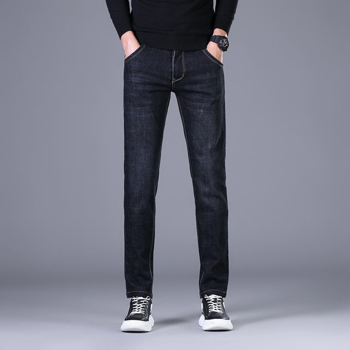 Women Elastic Slim-Straight Jeans with High Comfort Waistband Mune Fashion