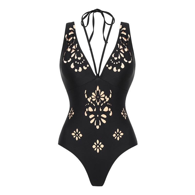 Women’s One-Piece Swimsuit with Elaborate Cut-Out Design Mune Fashion