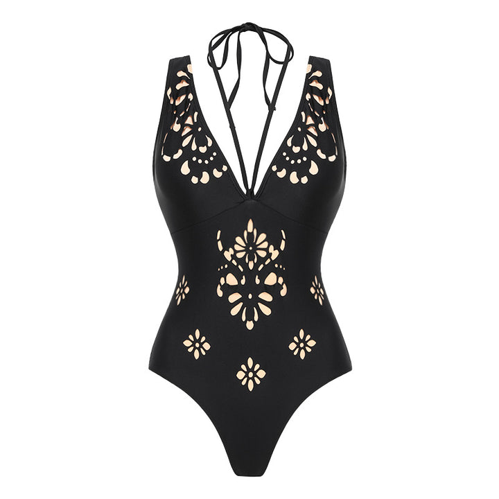 Women’s One-Piece Swimsuit with Elaborate Cut-Out Design Mune Fashion