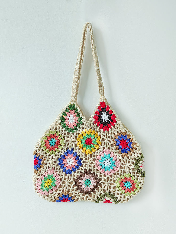 Women Handmade Crochet Shopper Bag Mune Fashion
