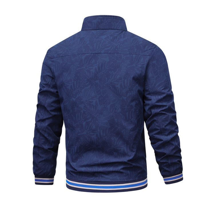Men's sporty hooded jacket with floral pattern Mune Fashion