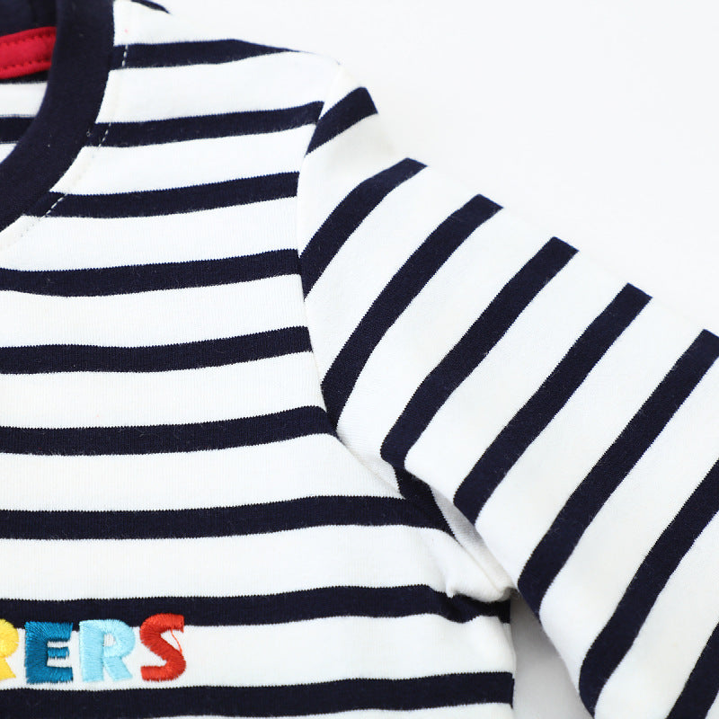 Boys long sleeve shirt with cotton fabric and cute guinea pig motif Mune Fashion