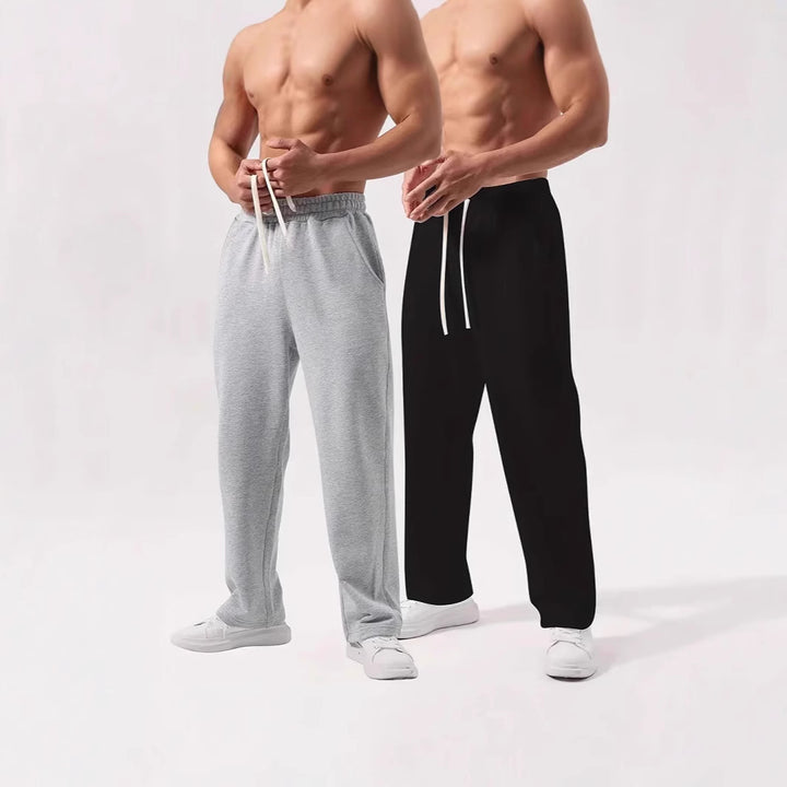 Men's casually fitting sweatpants made of cotton blend with elastic waistband and side pockets Mune Fashion