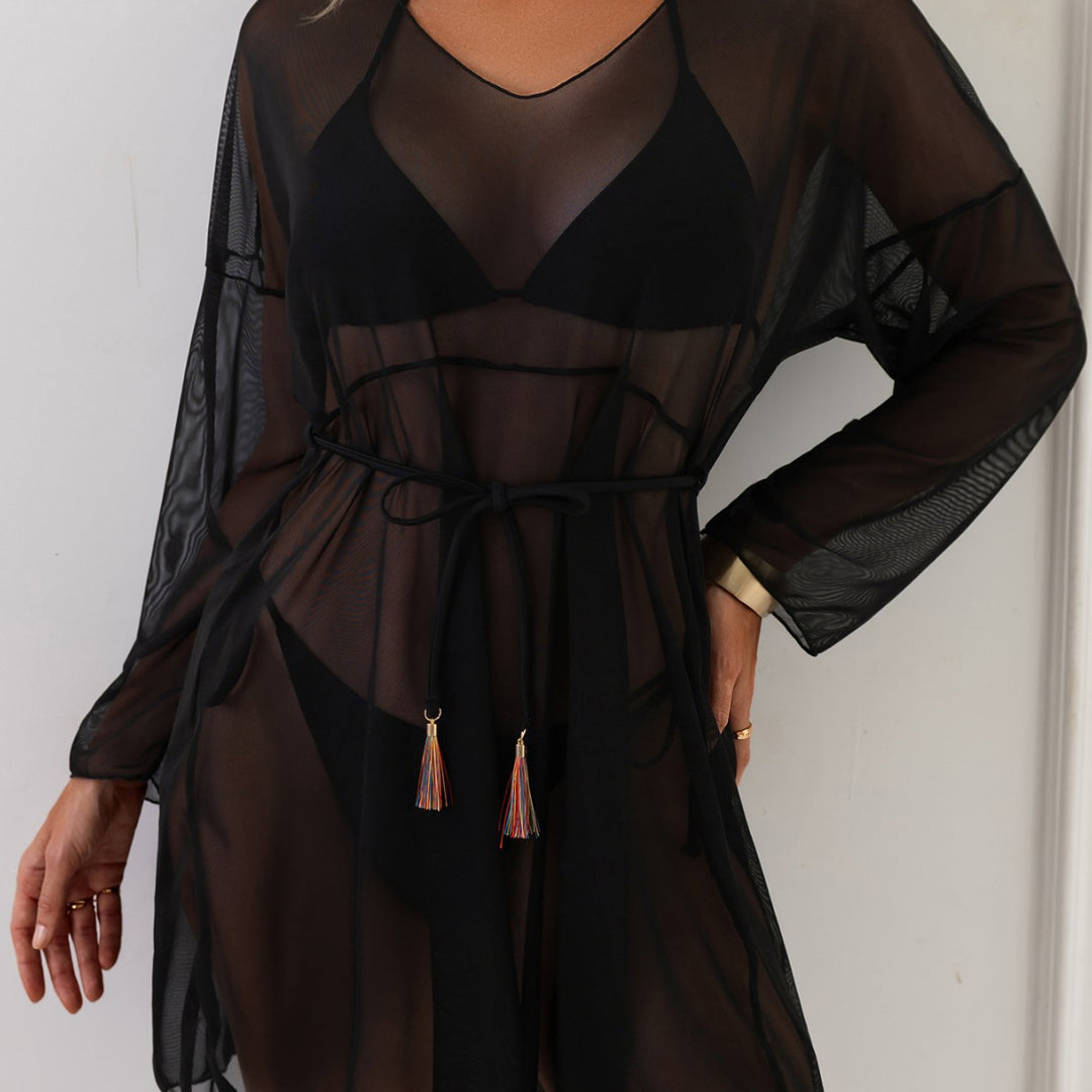 Women transparent beach cover-up Mune Fashion