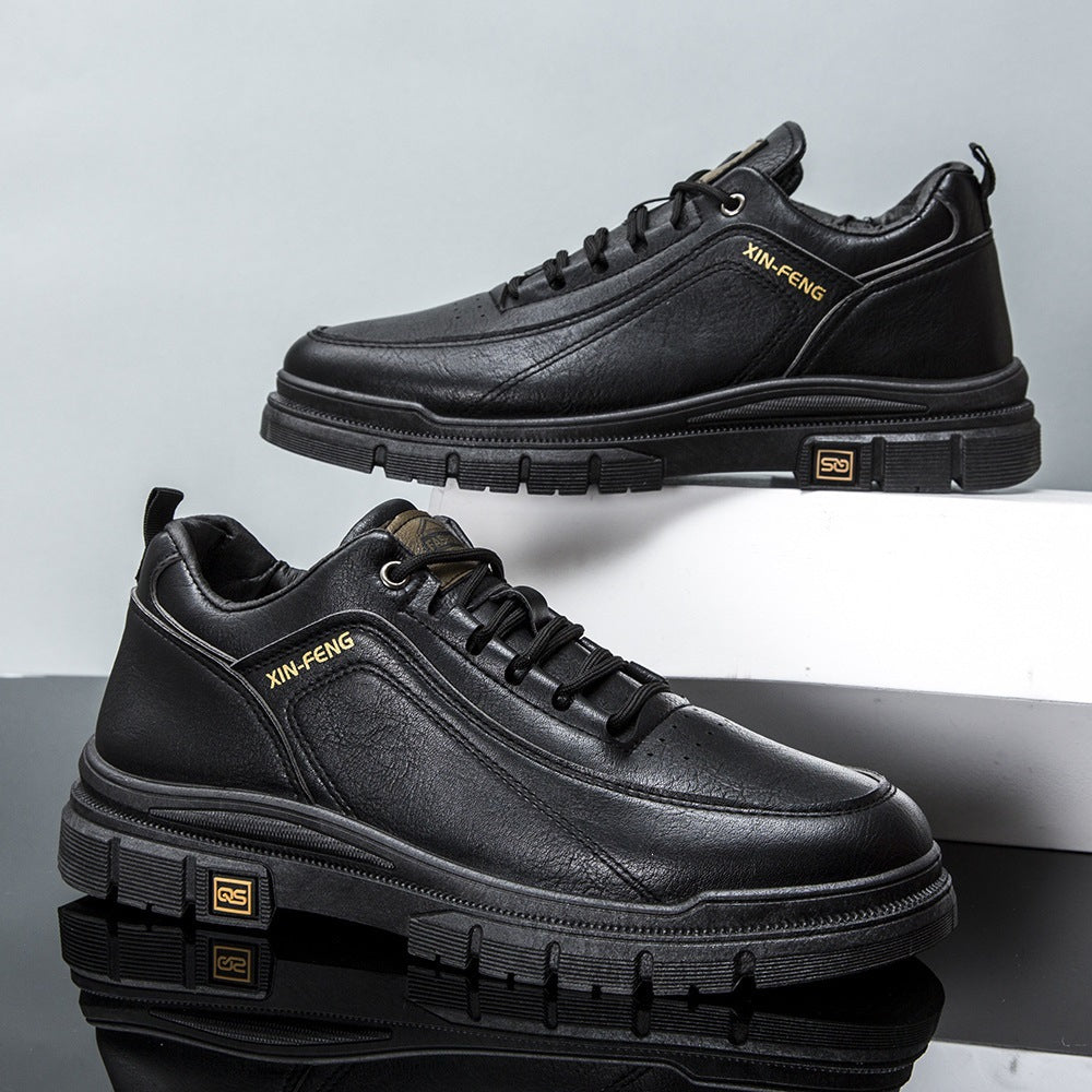 Men's Sporty Leather Sneakers Mune Fashion