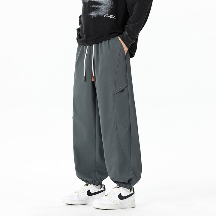 Men's Comfortable Cargo Pants with Wide Legs