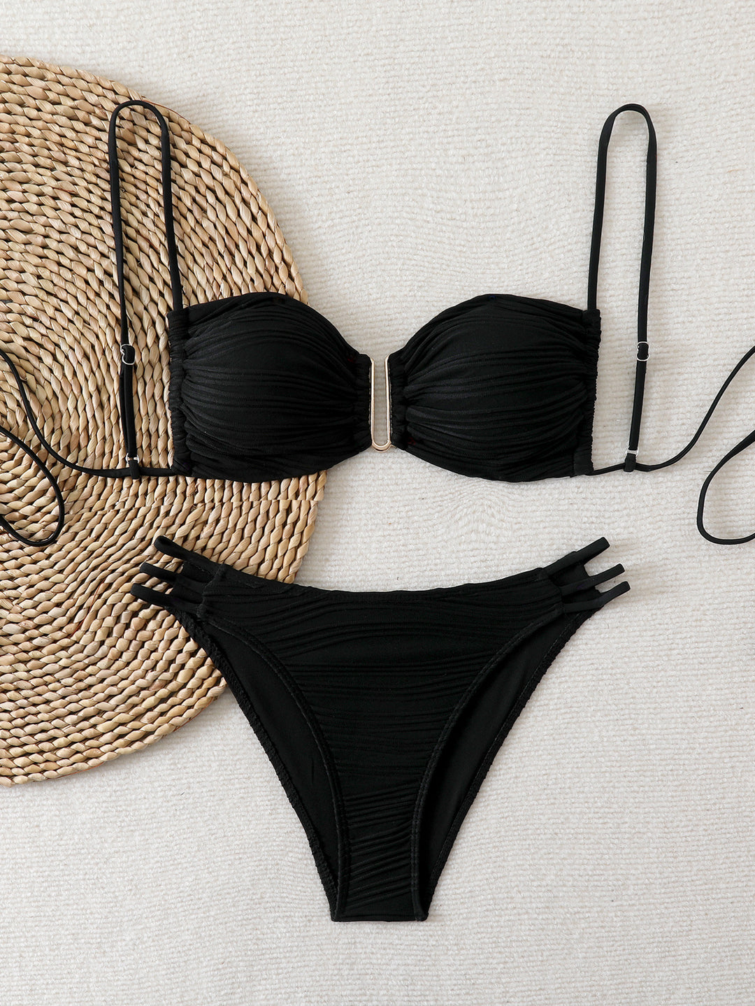 Women's Balcony Bikini with refined ruffle design and elegant straps Mune Fashion