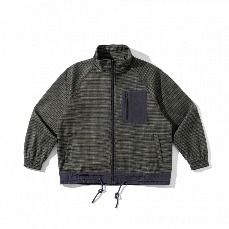 Unisex Lightly padded oversized training jacket with zipper, chest pocket and drawstring hem Mune Fashion