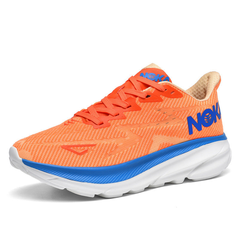 Unisex cushioned street running shoes with maximum EVA midsole and breathable knit upper Mune Fashion