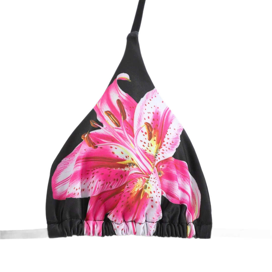 Women's bikini set with floral wrap skirt Mune Fashion