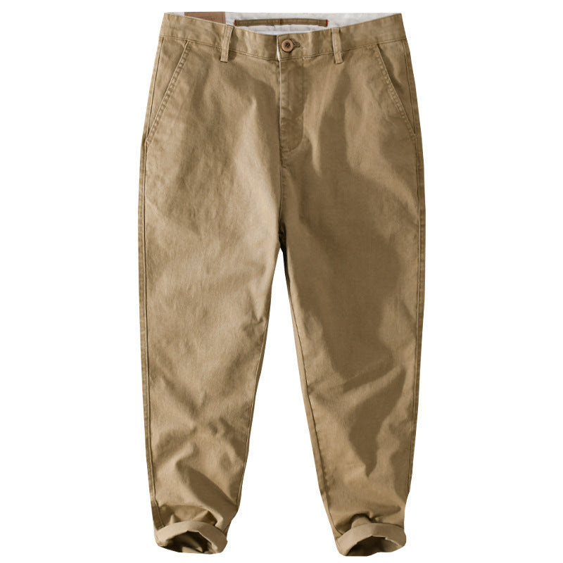 Men's tapered cotton chinos with a casual fit Mune Fashion