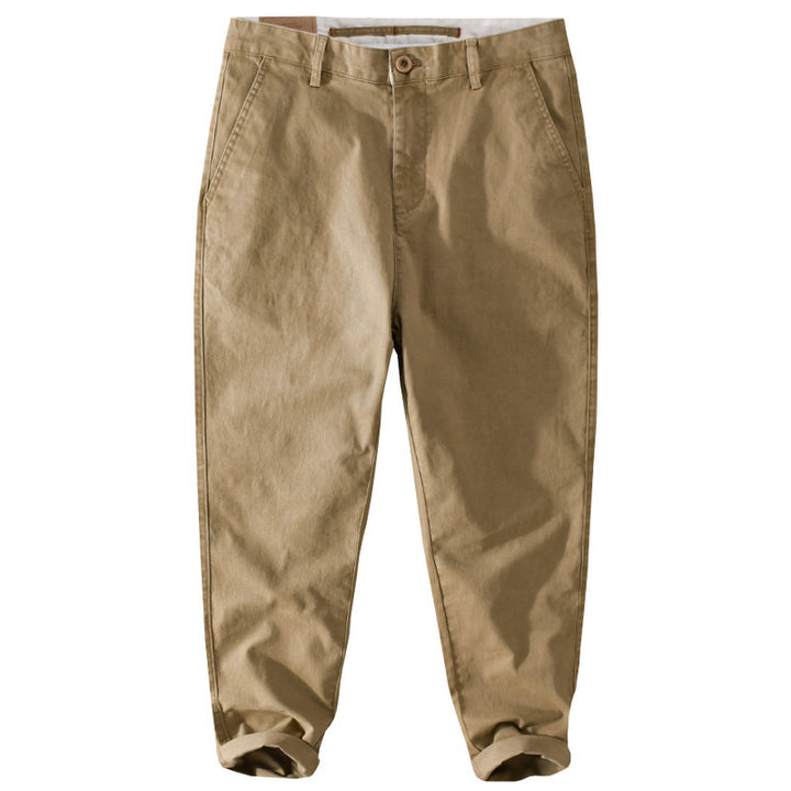 Men's tapered cotton chinos with a casual fit Mune Fashion