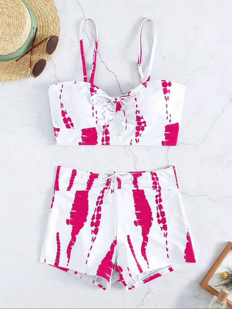 Women Two-Piece Swimwear Set with Playful Knot Design Mune Fashion
