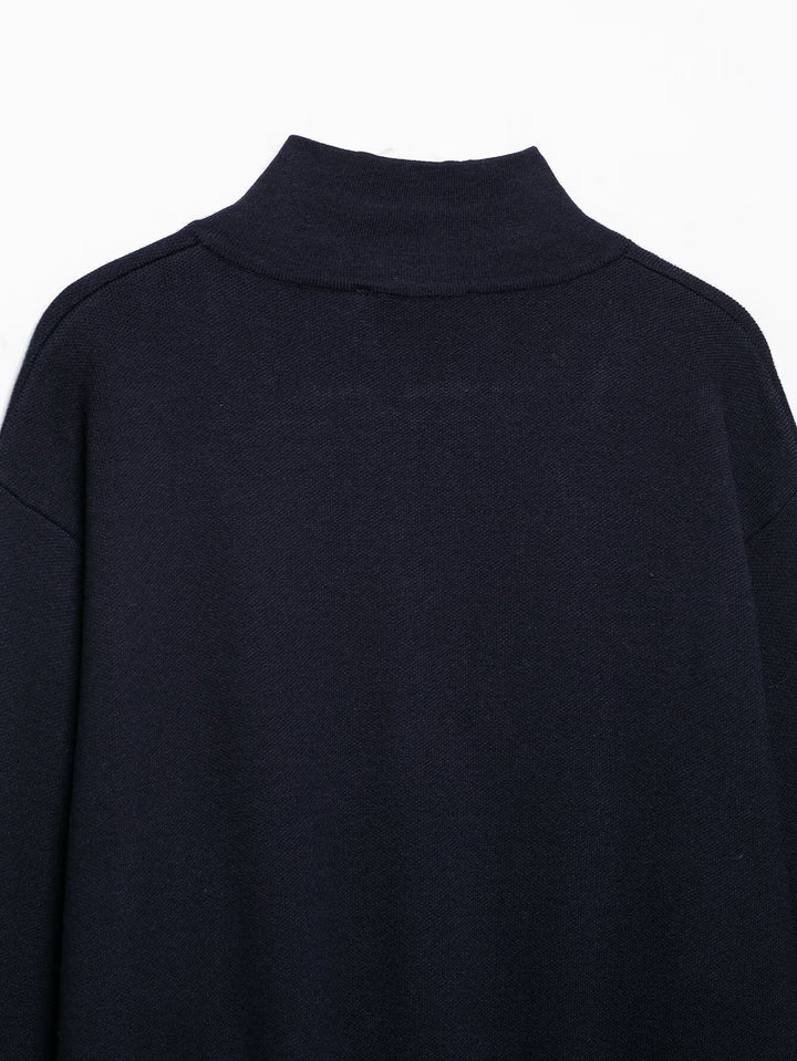 Women's Cropped Cardigan with Stand-up Collar and Full Zip Mune Fashion