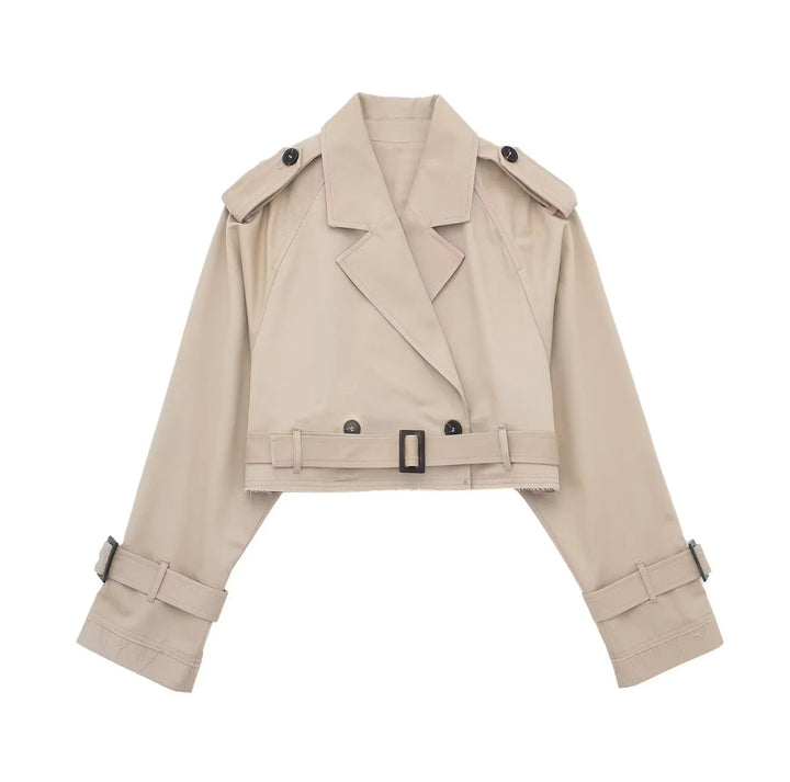 Women's Stylish Short Trench Coat