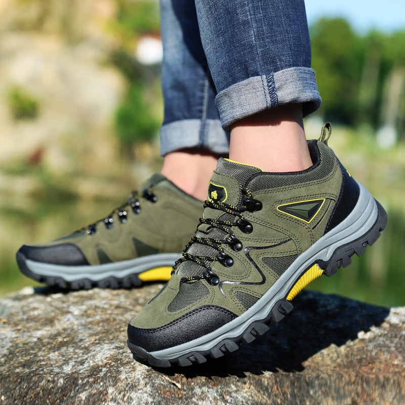 Women's Robust Low-Cut Trekking Shoe with Grippy Multi-Zone Profile Sole and Shock-Absorbing EVA Midsole Mune Fashion