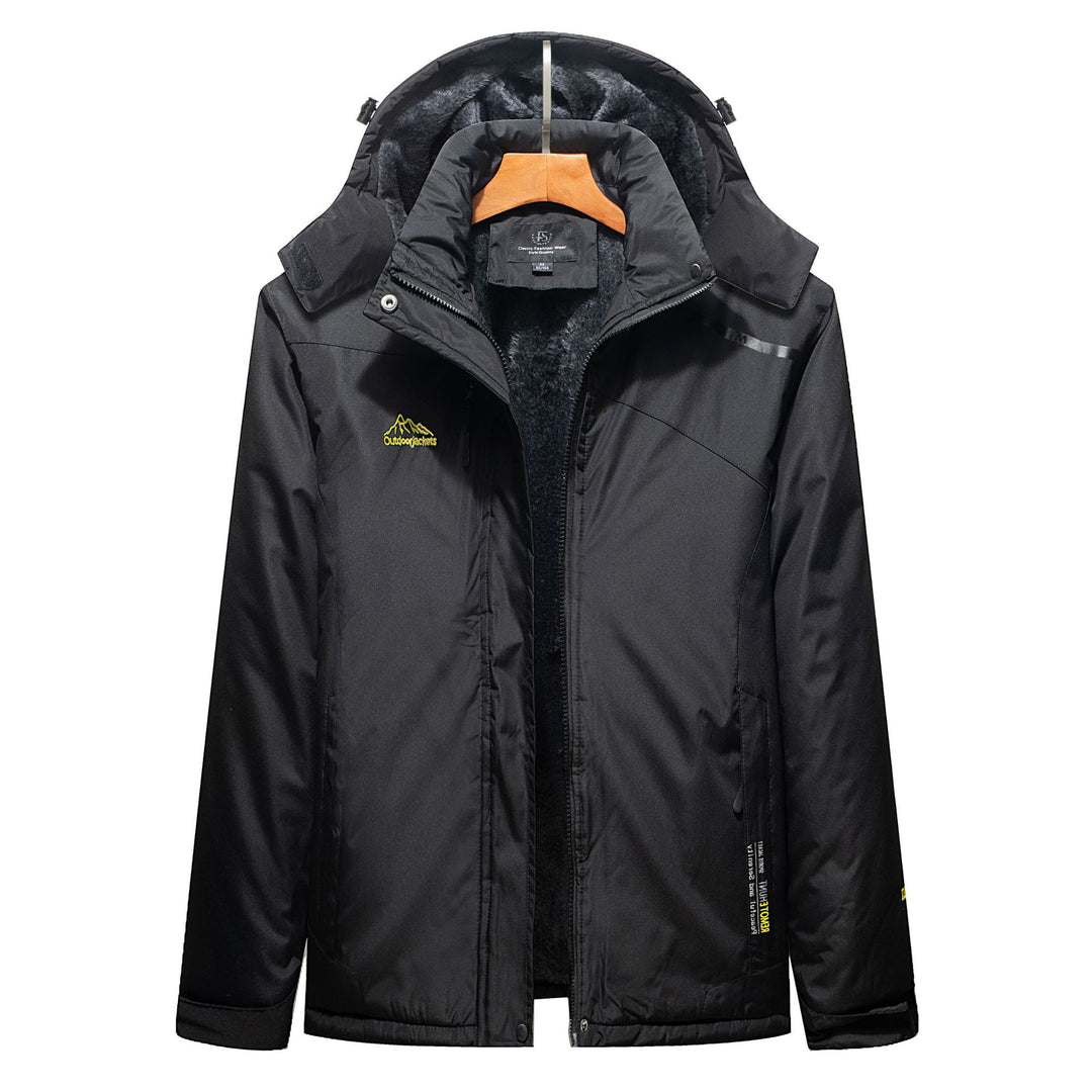 Men's Insulated Winter Parka with Teddy Lining, Hood and Water-Repellent Outer Shell Mune Fashion