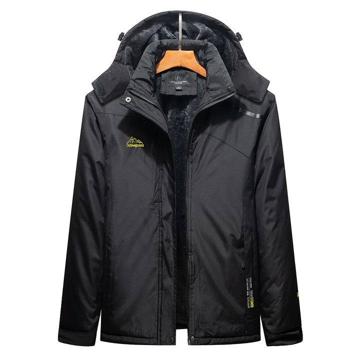 Men's Insulated Winter Parka with Teddy Lining, Hood and Water-Repellent Outer Shell Mune Fashion