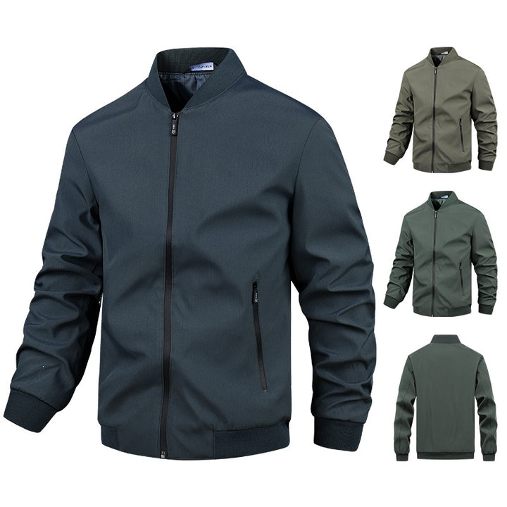 Men's Stylish Casual Jacket with Stand-up Collar Mune Fashion 1787738675