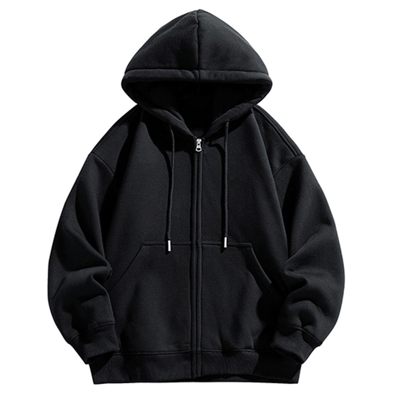 Men's Oversized Hooded Sweat Jacket with Full Zip and Kangaroo Pocket Mune Fashion