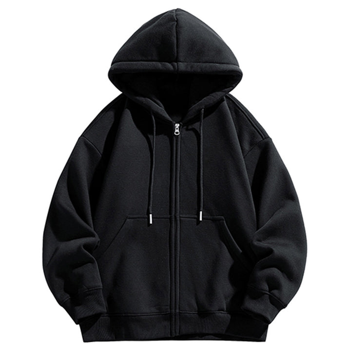 Men's Oversized Hooded Sweat Jacket with Full Zip and Kangaroo Pocket Mune Fashion