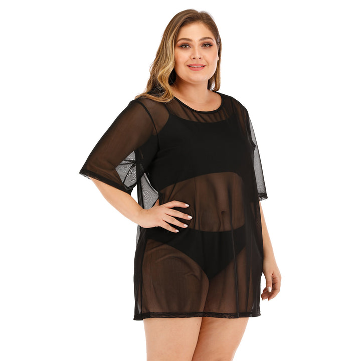 Women's transparent beach cover-up with a wide cut Mune Fashion