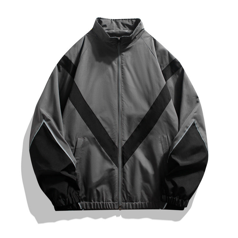 Men's sporty transitional jacket with high collar Mune Fashion 1788241614