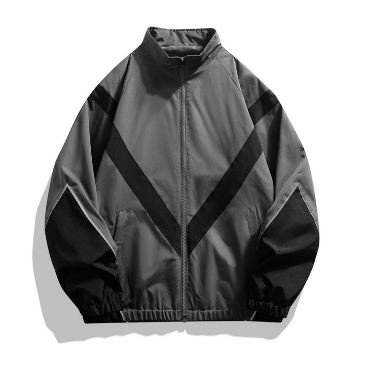 Men's sporty transitional jacket with high collar Mune Fashion 1788241614