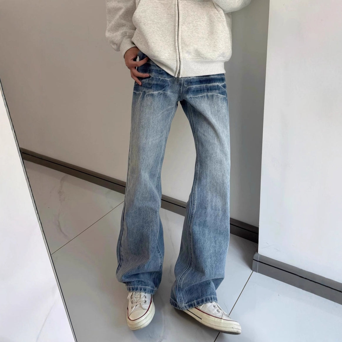 Women Stylish Flared Jeans Mune Fashion