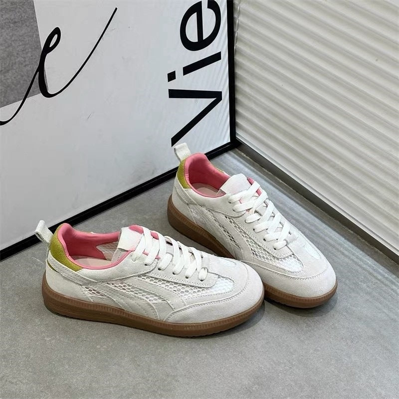 Women Retro Sneaker with breathable surface structure and structured sole Mune Fashion