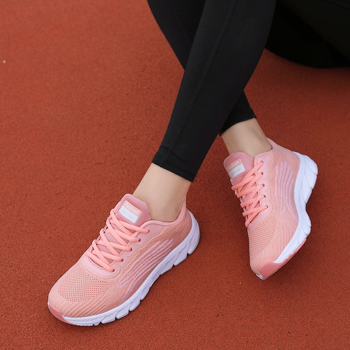Women's breathable lightweight knit sneakers with viscoelastic comfort sole Mune Fashion