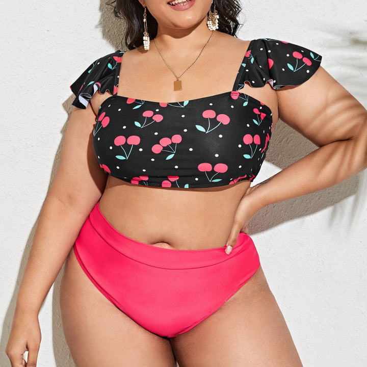 Women Tankini Set with voluminous ruffle details and high-quality cut Mune Fashion