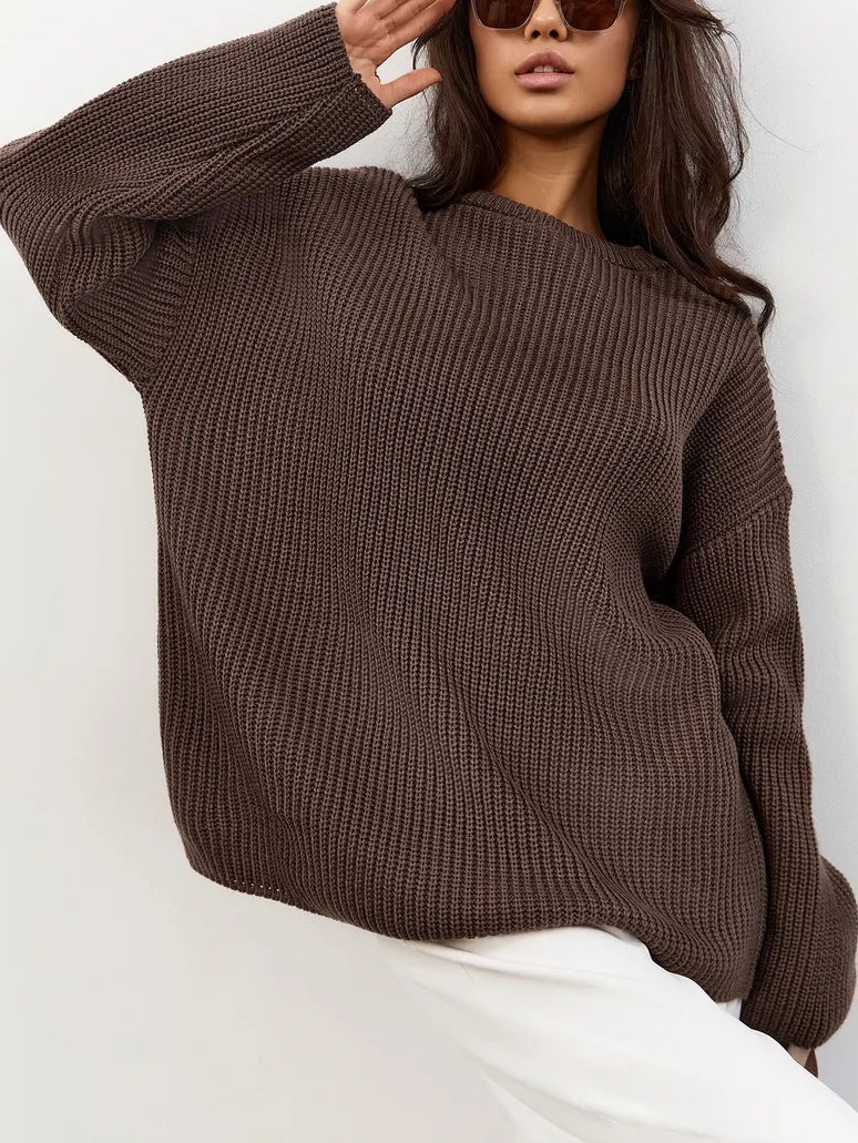 Women's Patterned Oversized Sweater