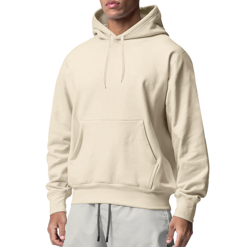 Men's hoodie with kangaroo pocket, relaxed fit and ribbed cuffs Mune Fashion