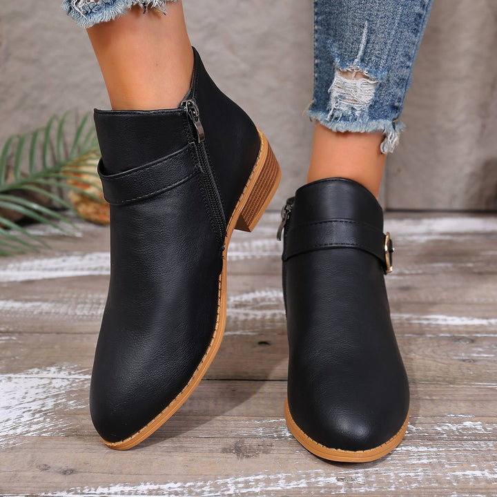 Women Elegant and Comfortable Ankle Boots Mune Fashion