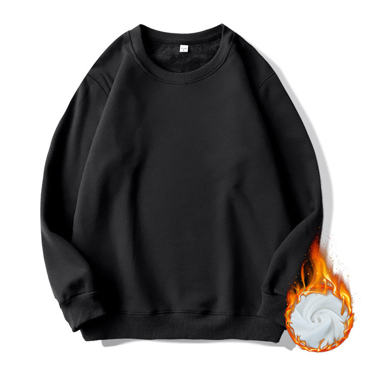Men's thermo fleece sweatshirt with round neck and oversized cut Mune Fashion