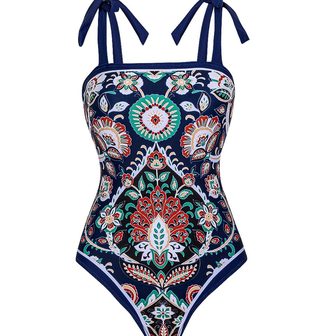 Women's tankini set with a stunning paisley pattern Mune Fashion
