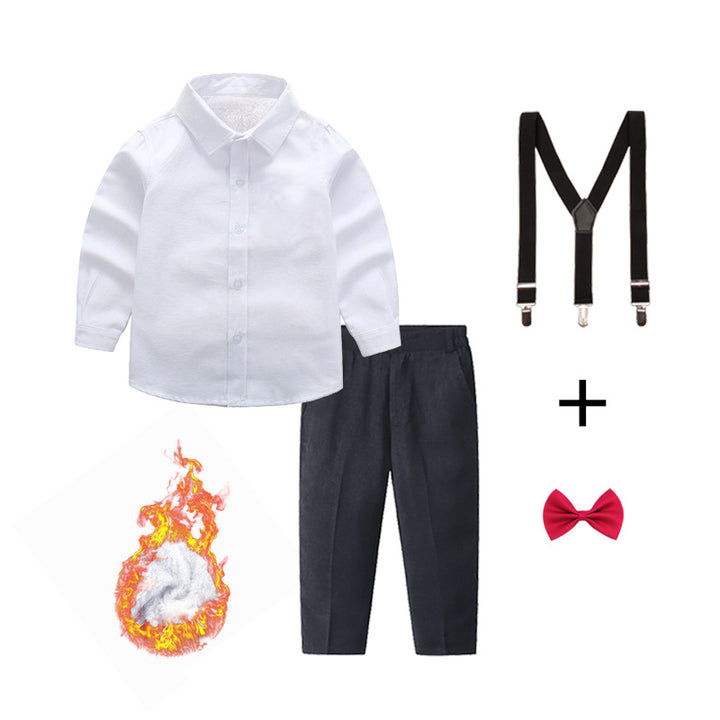 Women’s Formal Suit with Shirt, Pants, Suspenders, and Bow Tie Mune Fashion