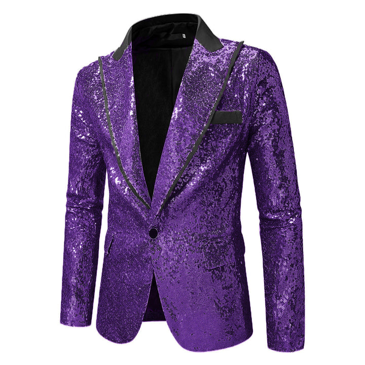 Men's Glittering Tuxedo Blazer Made Of High-Quality Satin Mune