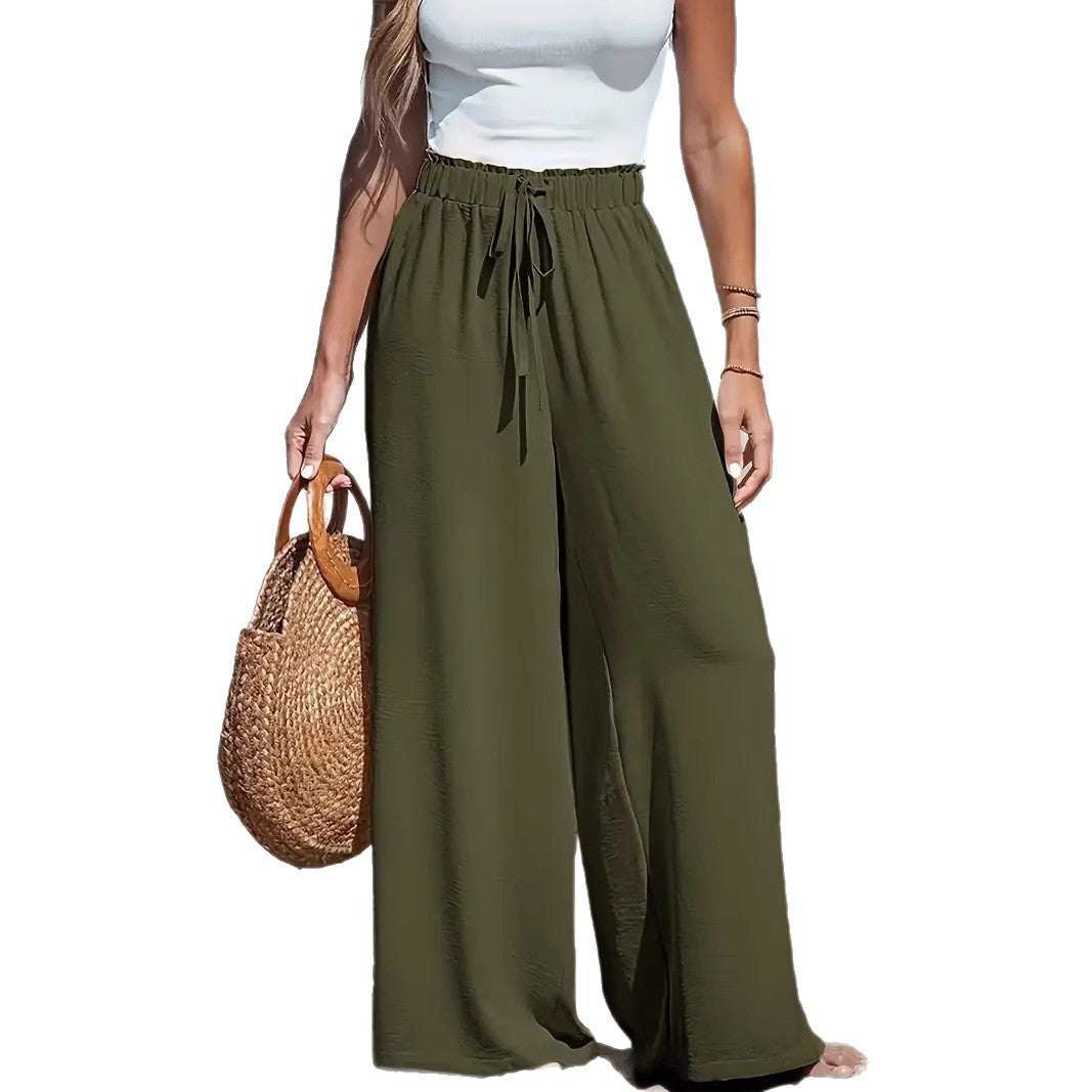 Women Wide Cut Summer Pants Mune Fashion