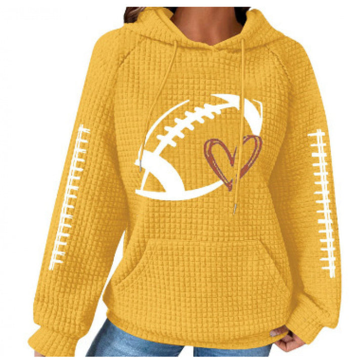 Women Comfortable Hoodie with Heart Design Mune Fashion