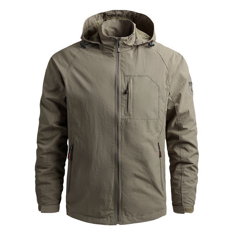 Men's Technical Multi-function Jacket with High Collar Mune Fashion