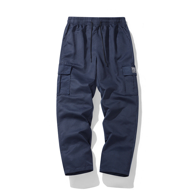 Men's nano technical cargo pants with elastic waistband, drawstring, straight leg, and large flap pockets Mune Fashion