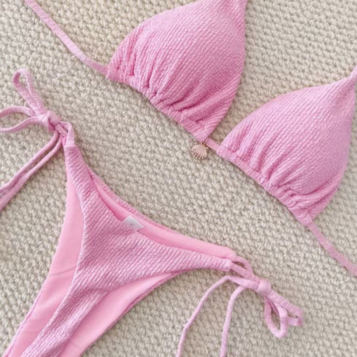 Women Triangle Bikini with refined details Mune Fashion