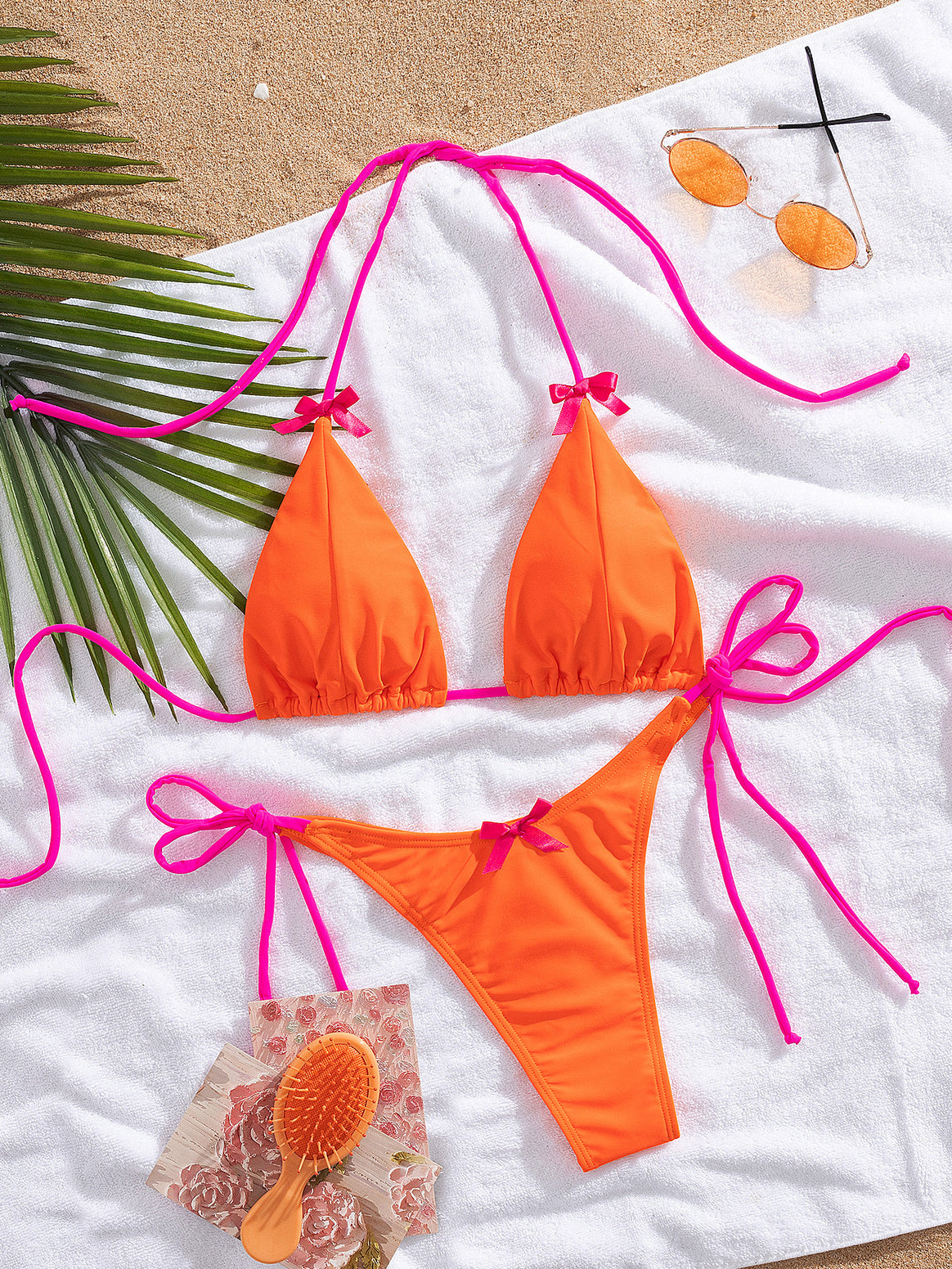 Women Triangle Bikini with Adjustable Laces Mune Fashion