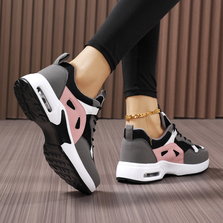 Women's urban chunky sneakers with integrated air chamber, breathable mesh, and stabilizing heel cap Mune Fashion