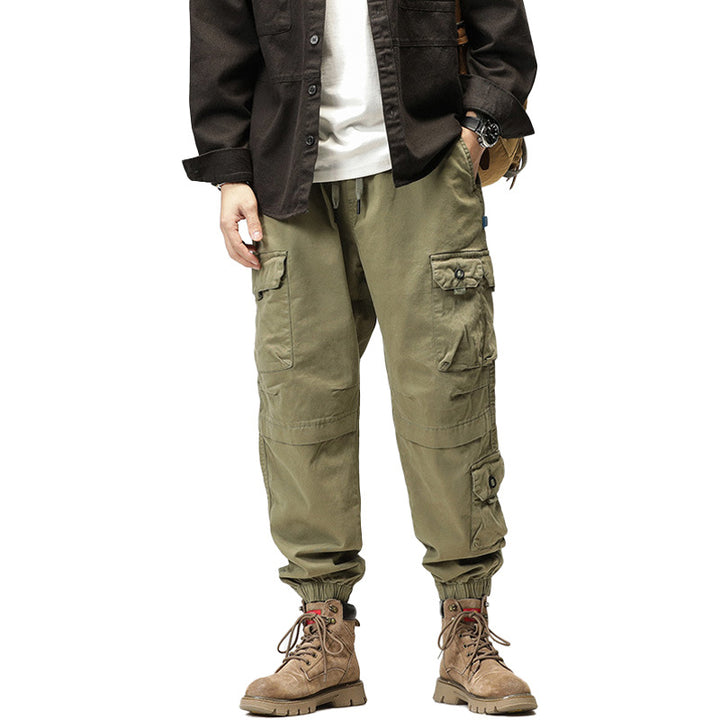 Herren Cargo-Joggerhose mit ergonomischen Kniepaneelen, Tunnelzugbund und elastischen Bündchen Mune Fashion