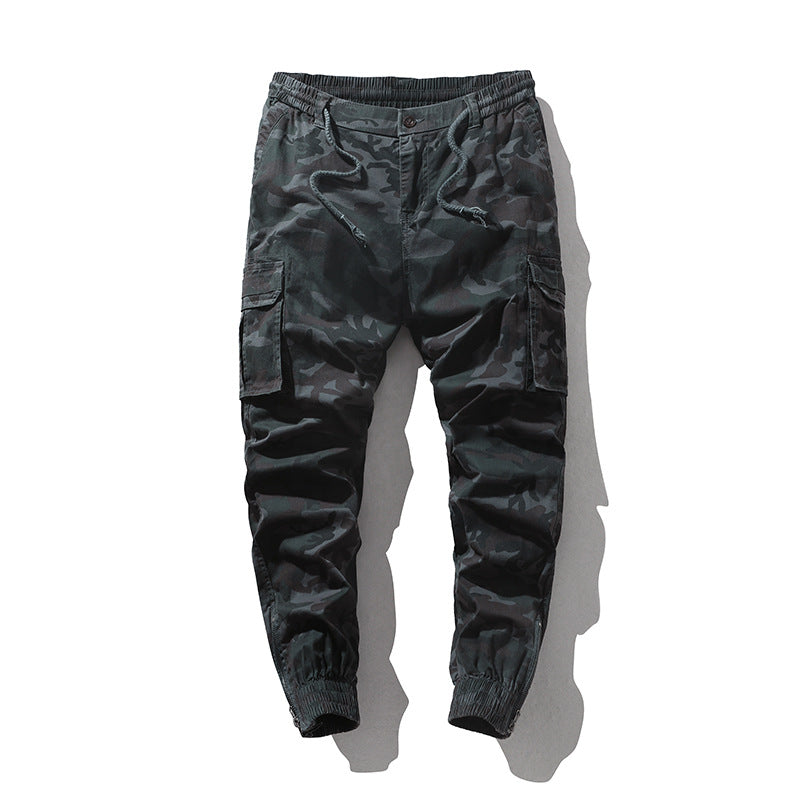 Men's Cargo Pants in Jogger Style with Elastic Waistband and Cuffs Mune Fashion