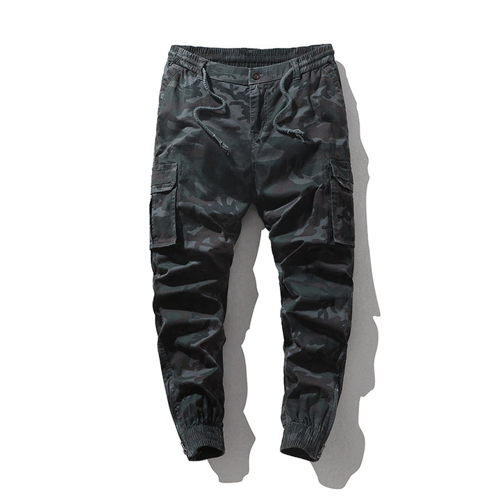 Men's Cargo Pants in Jogger Style with Elastic Waistband and Cuffs Mune Fashion